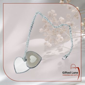 Personalised Heart Locket Chain is a personalised gift accessory for a occasion or a keepsake of a special day. It is a silver chain with heart locket charm which can be personalised with a picture and with a date or name on it. Another special personalised gift from Gifted Lane