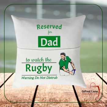 Check out our Rugby Themed Cushions from Gifted Lane just in time for kicking off of the 6 Nations. These cushions come with a pocket to store your TV remote, glasses or your favourite rugby book or match treats and can personalised with any pictures or text on it. They are the perfect present for the rugby enthusiat.