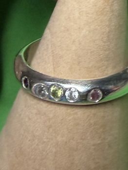 All of our silver rings are made with 100% recycled silver. We even recycle our own scrap silver when we can!&nbsp;