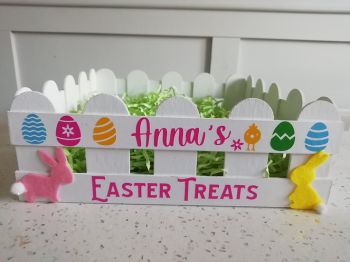 Personalised Bunny Easter Treats Crate
*** Crate Comes EMPTY, ready to fill with Easter Treats *
*Includes Shredded Paper in Green, Pink or Yellow&nbsp;