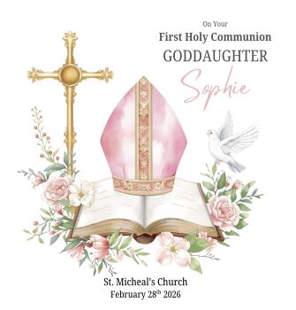 Personalised Confirmation Keepsake Card
Mark this special day with a beautiful keepsake card, created to celebrate one of life&rsquo;s most meaningful faith milestones. Printed on luxury quality linen card stock, this Confirmation card has a timeless feel and a gentle texture that makes it perfect for gifting and treasuring.
Each card can be personalised with any relationship, making it a thoughtful choice for a son, daughter, grandchild, godchild, niece, nephew, sister, brother, cousin, or friend. You can also add the name of the person being confirmed and the date or church details, creating a one-of-a-kind reminder of their Confirmation day.
A meaningful way to share love, blessings, and encouragement, this card is designed not just to be given, but to be kept. A small keepsake to hold a very special moment ✨🕊️