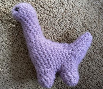 This little guy is crocheted and is completely handmade and homemade&nbsp;