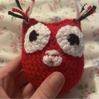 Meet your new pocket-sized buddy 🦉❤️
This adorable handmade crochet owl is full of personality, with big expressive eyes, tiny details, and a bright pop of red that makes it impossible not to smile. Carefully stitched with love, each owl has its own quirky charm&mdash;no two are ever exactly the same.
Perfect as a gift for owl lovers, a cute desk companion, nursery d&eacute;cor, or a cozy little collectible. Soft, lightweight, and made to be treasured, this little owl brings a touch of whimsy wherever it goes