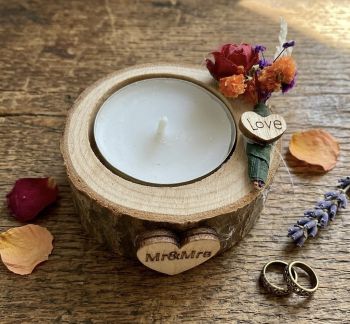 Handmade tea light holders. Beautiful wedding favours gifts.