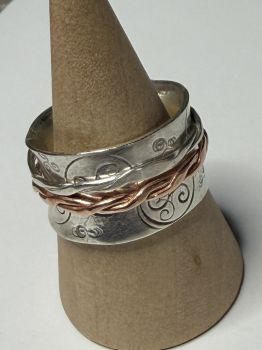 All of our silver rings are made with 100% recycled silver. We even recycle our own scrap silver when we can!&nbsp;