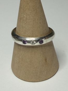 All of our silver rings are made with 100% recycled silver. We even recycle our own scrap silver when we can!&nbsp;