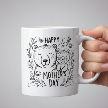 Happy Mothers Day Bear Mug
11oz ceramic mug, microwave and dishwasher safe