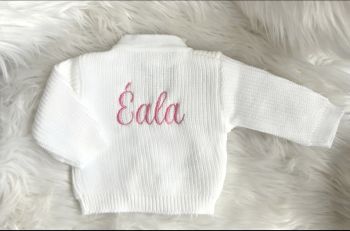 Embroidered baby cardigan&nbsp;