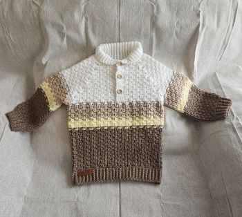 Crocheted kids jumper&nbsp;
Age: 2-3 years