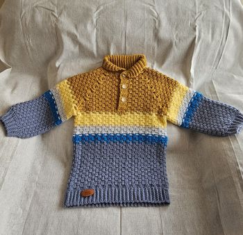 Croched kids jumper
Age:3-4 years