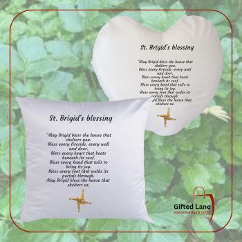 Personalised St. Bridgets Blessing Cushions is a special gift which can be personalised further with any pictures or text on them. They are available in either a Square Shape cushion or Heart Shaped Cushion. Another special personalised gift from Gifted Lane. Check out our store today and see our full range of personalised gifts, like, comment and review on our full range of personalised gifts from Gifted Lane. Remember a personalised gift from Gifted Lane is always a special gift.