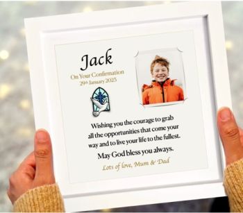 Personalised Confirmation Photo Frame to treasure forever&nbsp;