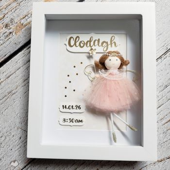 Personalised newborn baby keepsake frame