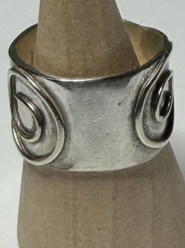 All of our silver rings are made with 100% recycled silver. We even recycle our own scrap silver when we can!&nbsp;
