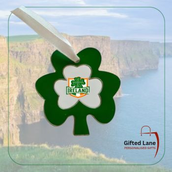 Personalised Ireland Badge can make a fun gift even more personal. The badge can be personalised with the design shown or a picture and with a date or name on them.&nbsp; Another special personalised gift from Gifted Lane