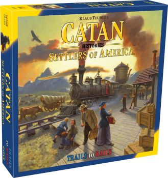 

A more complex and intriguing twist on Catan mechanics
Beautifully illustrated map places you at the heart of the American expansion west
Perfect family game to challenge older players
Standalone game, takes up to 2 hours to play
For 3 to 4 players


&nbsp;