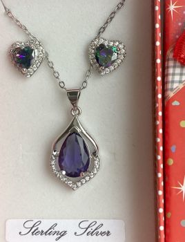 Amethyst jewellery gift set from CS Sparkle&nbsp;