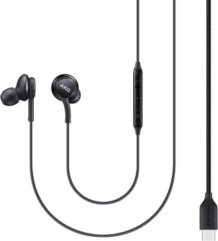 &nbsp;
Official Samsung AKG USB-C in-ear earphones with noise cancellation, built-in microphone and tangle-free cable.