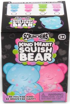 
Spread kindness with the Scrunchems Kind Heart Squish Bear.
Soft sugar-gel sensory toy
It features heart-shaped messages inside and delivers calming, stress-relieving squish fun
Pastel colours, unit sent at random
