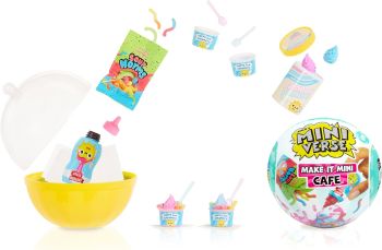 Unbox, create, and display your own tiny caf&eacute; treats with MGA&rsquo;s Miniverse Make It Mini Cafe Series 5! Each surprise ball contains realistic mini ingredients and accessories to craft a collectable replica. With 8 to collect, the fun never stops.
&nbsp;