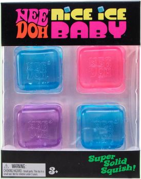 
Mini maltose-filled sensory cubes 
with super solid squish texture.
 4-pack in assorted blue, pink and purple colours.

&nbsp;