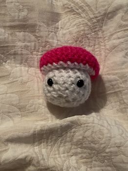 Small handmade pop-it mushroom that can be used as a fidget toy&nbsp;
