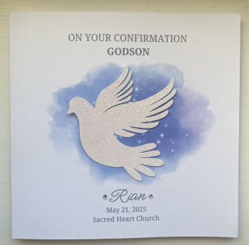✨ STUNNING CONFIRMATION CARD ✨Celebrate a sacred milestone with this beautifully designed&nbsp;Confirmation card, featuring a graceful&nbsp;dove symbol&nbsp;&mdash; the perfect emblem of peace and blessing.
Set against a shimmering&nbsp;glitter background&nbsp;(available in multiple colours) and&nbsp;personalised with the details of the big day, this card makes a heartfelt keepsake to cherish for years to come.
📬 Now available to order💌 Customised just for you