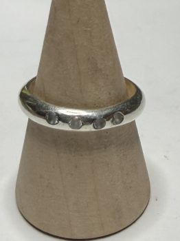 All of our silver rings are made with 100% recycled silver. We even recycle our own scrap silver when we can!&nbsp;