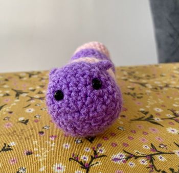 Handmade caterpillar made with soft yarn and lots of love.&nbsp;