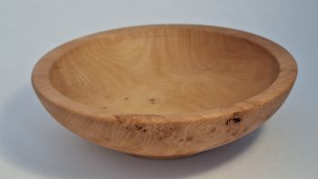 Beech decorative bowl with birds eye figure