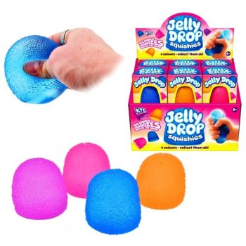

Jelly Drop Squishies sensory toy with sugary texture and slow-rise squishy material.
Available in four colours and individually gift boxed.
This product is part of an assortment, the product will be picked at random! Please let us know if you would like a particular colour.
We will try our best to pick your chosen one, there may be a chance we will not have it.

