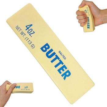 

Butter-shaped squishy toy with slow-rise effect. 
Fun, portable and perfect for stress relief and sensory play.

