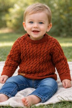 Crocheted baby jumper
Size: 9-12 months&nbsp;