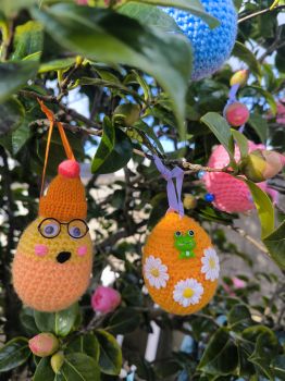 Handmade Crochet Easter Eggs, ideal for decorating your home 🐰🥕