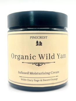 Experience the power of nature with our&nbsp;Organic Wild Yam Cream, a luxurious botanical blend formulated to support women&rsquo;s&nbsp;hormonal health&nbsp;and nourish maturing skin. Made with pure, organic ingredients, this cream is crafted for women seeking natural balance and radiant, resilient skin.
Wild Yam Root has been traditionally used to help ease hormonal fluctuations, particularly during&nbsp;perimenopause, menopause, and PMS. Its natural plant compounds are believed to support the body's hormonal, promoting a sense of well-being, stability, and harmony.