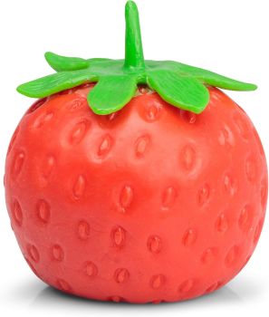 
Satisfying squishy strawberry stress toy filled with soft putty-like foam. 
A fun and relaxing alternative to traditional stress balls.
&nbsp;
&nbsp;


&nbsp;