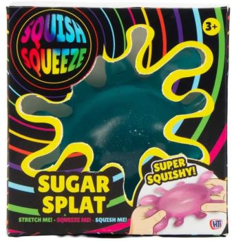 

Colourful sugar splat squishy with a soft, stretchy texture and satisfying filling. 
Perfect for sensory play and stress relief.
Colour sent at random

