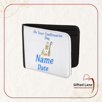 Personalised Confirmation Wallet is a personalised gift accessory for a special day and a keepsake of a special day. It can be personalised with a picture and or text on them. Another special personalised gift from Gifted Lane&nbsp;