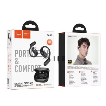 Open-ear wireless headset designed for safe listening, allowing you to hear your surroundings while enjoying music and calls.
Brand: HocoColour: BlackCategory: Audio / Headphones
Type: Open-ear / Bone conduction style
Connectivity: Bluetooth
Microphone: Yes
Charging: USB-C
&nbsp;
&nbsp;