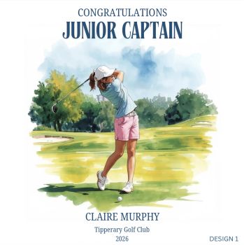 A refined keepsake for a rising star of the fairway ⛳
This bespoke Junior Golf Captain card is thoughtfully crafted on premium C5 linen cardstock, offering a subtle textured finish that feels as distinguished as the role it celebrates. Personalised with the recipient&rsquo;s name, club, and date, each card becomes a one-of-a-kind memento&mdash;marking a proud milestone in a young golfer&rsquo;s journey.
Elegant yet contemporary, the design balances luxury with sentiment, making it more than just a card&mdash;it&rsquo;s a lasting treasure to revisit long after the final putt drops. Perfect for presentations, award ceremonies, or commemorating a special appointment, this piece captures achievement with quiet sophistication and enduring charm.