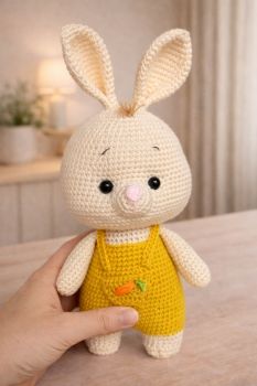 Adorable handmade crochet bunny &ndash; soft, cozy and perfect as a baby gift or nursery decor.