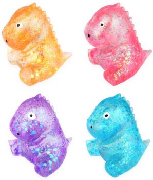 &nbsp;
Small dinosaur squishy filled with sugar gel, perfect for stress relief, sensory play, and party favours.