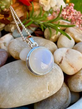 Moonstone is a stone of inner growth and strength It soothes emotional instability and stress and stabilizes the emotions providing calmness. Moonstone enhances intuition promotes inspiration success and good fortune in love and business matters.