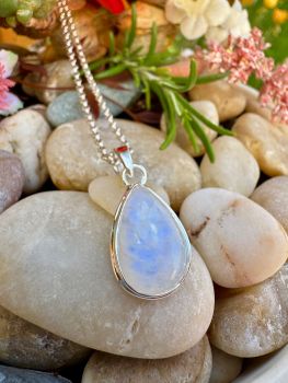 Moonstone is a stone of inner growth and strength It soothes emotional instability and stress and stabilizes the emotions providing calmness. Moonstone enhances intuition promotes inspiration success and good fortune in love and business matters.