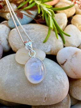 Moonstone is a stone of inner growth and strength It soothes emotional instability and stress and stabilizes the emotions providing calmness. Moonstone enhances intuition promotes inspiration success and good fortune in love and business matters.