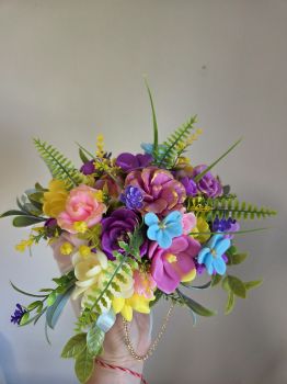 Handmade Scented Soap Bouquet in a Beautiful Ladies bag&nbsp;
&nbsp;
Handmade Scented Soap Flowers Nicely Decorated in a Beautiful Bouquet
Scent &ndash;Flower garden
Soap flowers will delight you for a long time
Flowers can be used directly for their intended purpose
The soap bouquet will be wonderful interior decoration
A bouquet of soap flowers will surprise any woman
This is very unique and unexpected present
You can present a bouquet for any occasion
Mothers Day
Valentines Day
Birthday