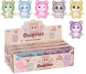 Cute collectible monster squishies with maltose glitter filling for a soft, slow-release squeeze experience.Colour sent at random