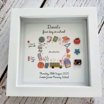 Personalised First Day at School Frame