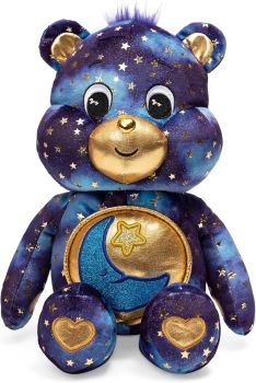 Limited edition Care Bears Bedtime Bear plush with unique glowing feature and certificate of authenticity.