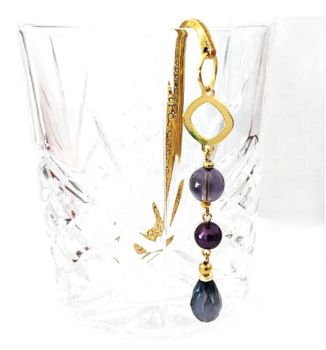Beautiful bookmark, handmade in Ireland with quality materials.&nbsp; Created in antique gold, with gold plated beads and gorgeous glass beads in varying shades of deep purple.&nbsp; A lovely gift/keepsake for someone special, or&nbsp; a personal treat!&nbsp; It arrives in a pretty organza bag and has free shipping!